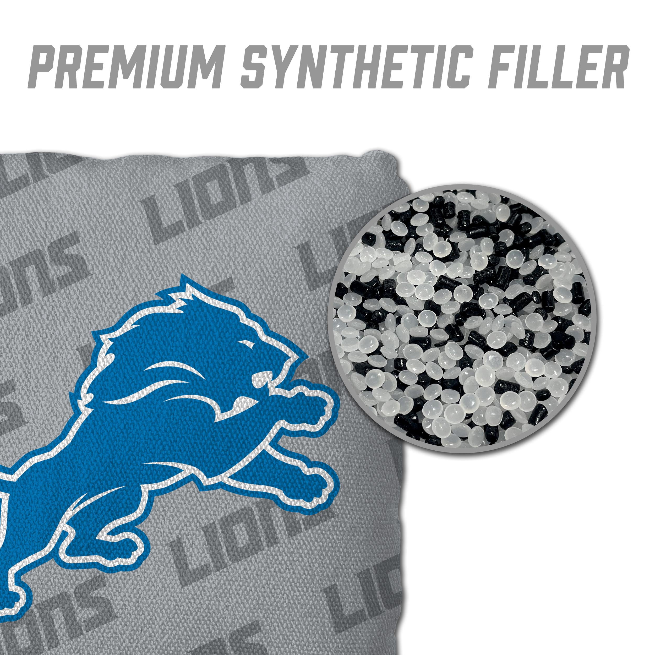 NFL Detroit Lions Cornhole Bags - 4PK - Grey