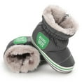 thumbnail image 5 of Toddler Girl Warm Winter Snow Boots Plush inner Outdoor Boots Waterproof Walking Shoes Flat Easy on for Toddlers Little Girls, 5 of 11