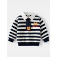 thumbnail image 2 of Kids Cute Cartoon Tiger Pattern Striped Sweatshirt Autumn Winter, 2 of 6