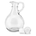 thumbnail image 4 of Glass Oil and Vinegar Bottles (4 Piece Set) Round Glass Oil Dispenser Bottle with Stopper, 4 of 7