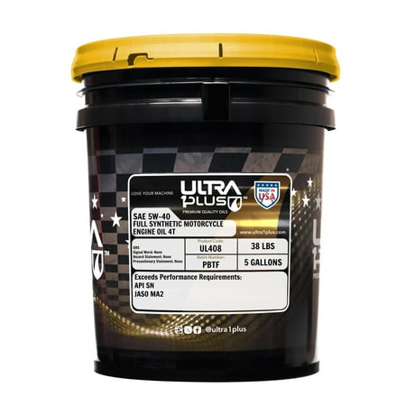 Ultra1Plus 5W-40 Full Synthetic 4T Engine Oil API SN Jaso MA2