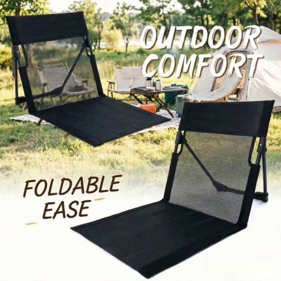 Foldable Lightweight Portable Outdoor Camping Chair with Storage Cushion, Comfort Fold Lawn Seat for Travel, Fishing and Hiking Outdoor Activities