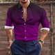 thumbnail image 1 of Blusa y camisa de manga larga con cuello vuelto para hombre, estilo casual, a la moda, con botones estampados, blusa de manga larga con cuello vuelto, camisetas de poliéster para hombre, 1 of 5