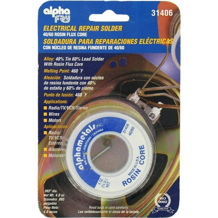 Alpha Fry AM31406 40/60 Electrical Rosin Core Solder