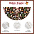 thumbnail image 3 of Haiem Mushrooms Pattern Christmas Tree Skirt Merry Christmas Party Christmas Tree Decoration,New Year Decorations-48", 3 of 6