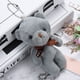 thumbnail image 5 of Muñeca de oso con lazo de dibujos animados, regalos de San Valentín DIY, juguetes de peluche colgantes (gris) Likrtyny Para estrenar, 5 of 7