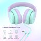 thumbnail image 4 of Auriculares Candy Bila Kids con cable y micrófono 85/94dB Morados, 4 of 7
