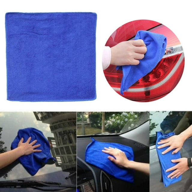 Car Care & Cleaning Microfiber Absorbent Cleaning Cloth for Soft Durable Blue Towels for Vehicle Care