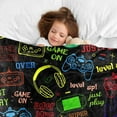 thumbnail image 4 of Yibo Video Gaming Blanket Flannel Soft and Comfortable Anti-static Bed Sofa Blanket, 4 of 7