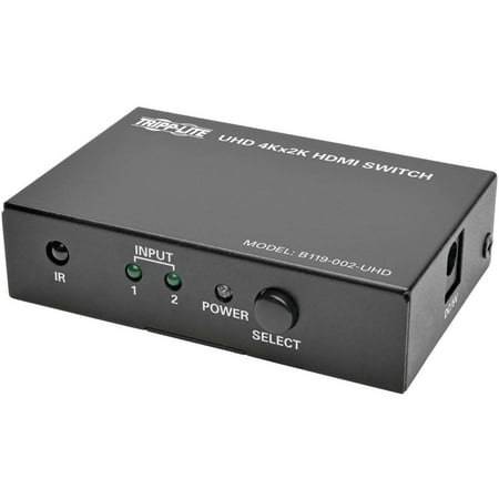 Tripp Lite B119-002-UHD 4K x 2K HDMI Switch, 2 Ports Tripp Lite B119-002-UHD 4K x 2K HDMI Switch, 2 Ports