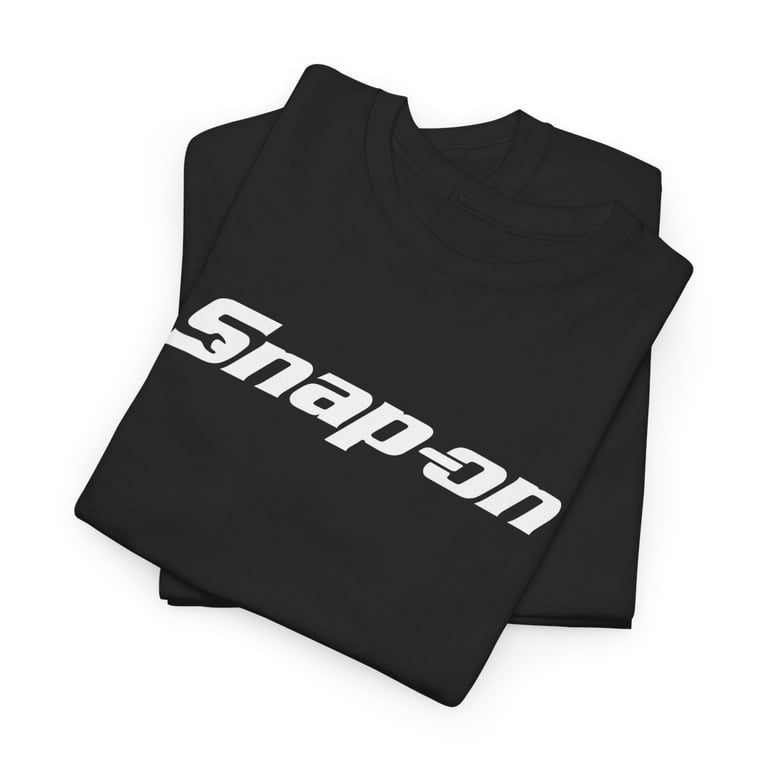 Snap On Tool Box Builder Construction Black White Workwear Cotton