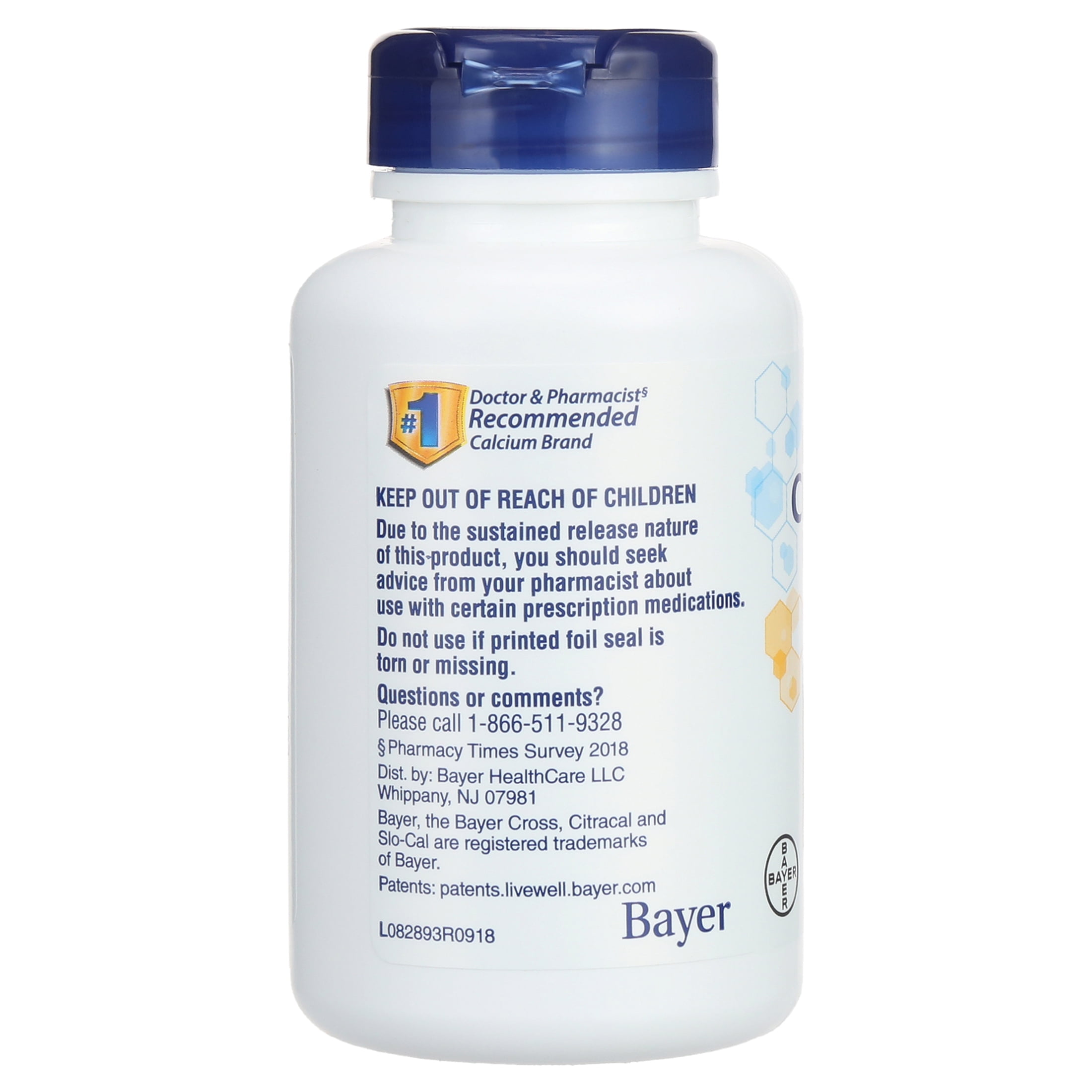 Citracal Slow Release 1200 Calcium With Vitamin D3, Caplets, 92 Count