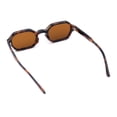 thumbnail image 5 of Retro Octagon Thick Frame Sunglasses Geometric Bold Small Frame UV400 Tortoise Frame - Brown Lens, 5 of 6
