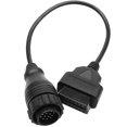 thumbnail image 2 of Cable adaptador de diagnóstico OBD2 de 14 pines a 16 pines, cable adaptador reutilizable OBD 2 compatible con Mercedes Benz OBD2, cable conector adaptador de diagnóstico de 14 pines M a 16 pines F, ca, 2 of 11