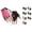 Pink, variant on VOUZZA Kids Bike Gloves Toddler Half Finger Fingerless Workout Gloves Non Gel Bike Motorcycle Skateboard Protective Mittens