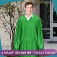 thumbnail image 6 of Endea Graduation Shiny Green Graduation Gown, 6 of 8