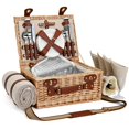 thumbnail image 3 of Canasta de picnic SatisInside con manta y bolsa térmica para 4 personas, 3 of 9