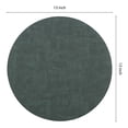 thumbnail image 4 of REGALWOVEN Set of 6 Placemats for Kitchen Dining Table Decor, Faux Leather Washable Heat Resistant Table Mat Wipeable Placemats Dark Green 13*13in, 4 of 7