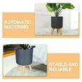thumbnail image 3 of PTOOTP Self Watering Planters with Water Level Indicator 1Set Grey Plastic for Balcony and Indoor Plants, 3 of 8