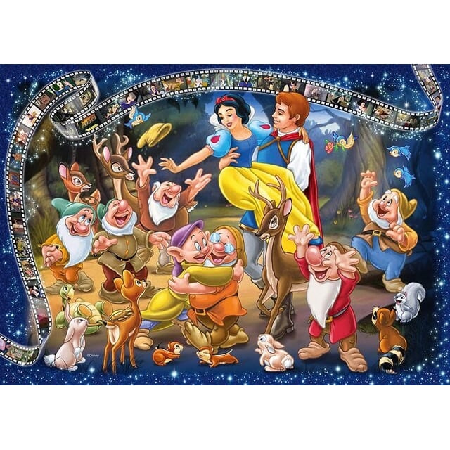 5D Diy Diamond Embroidery Disney Princess 7 Dwarfs Snow White and the Beast Diamond Painting Needleworks Cross stitch Y201Square 60x80cm Gao Jinjia LED