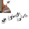 thumbnail image 2 of HLONK 10 Pcs Guitar Strap Lock Button Mushroom Style Adjustable Universal Strap Lock Pin for Ukulele Bass Silver, 2 of 5