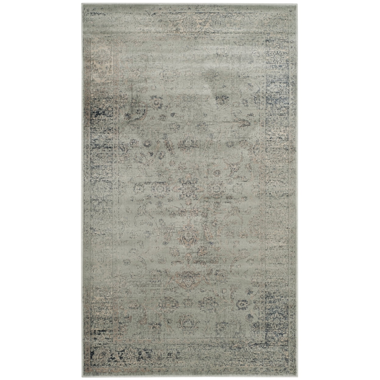 SAFAVIEH Vintage Daven Traditional Runner Rug, Light Blue, 2'2" x 8'