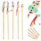 thumbnail image 4 of Kit de higiene bucal con 5 piezas de limpiador de oídos, cuidado de oídos, bambú, adorable cabeza de muñeca, cureta artística., 4 of 7