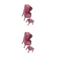 thumbnail image 1 of relayinert Réaliste Échelle 1:12 Fauteuil Élégant Canapé Mobilier Rouge Canapé Simple 2 Pcs, 1 of 6