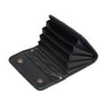thumbnail image 3 of Adhesive Card Slots Holder Phone Pocket for Phone Case, PU Leather Wallet Sticker ID/Credit Card Holder with Magnetic Buttons for Phone Sleeve - Black, 3 of 6