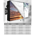 thumbnail image 7 of Outdoor TV Cover 60 to 65 Inch Weatherproof, Botanical Floral Waterproof TV Screen Protector for Outside Decor with Zipper and Pocket 58"L x 37"H , Watercolor Eucalyptus Leaf Purple Green, 7 of 7