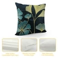 thumbnail image 4 of PHYHOO Gingko Leaf Pattern Print Pillow Case Short Plush Square Decorative Throw Pillowcase Suitable for Sofa Bedroom, 4 of 5