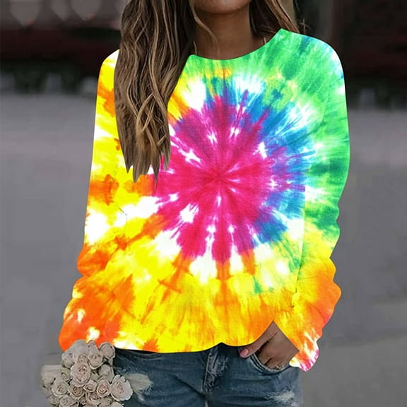 Runfenguu Y2K Top Graphic T Shirts Women'S Printed Casual Printed Long Sleeve Round Neck