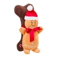 thumbnail image 1 of House Of Paws Gingerbread Man & Bone Plush Dog Toy, 1 of 2