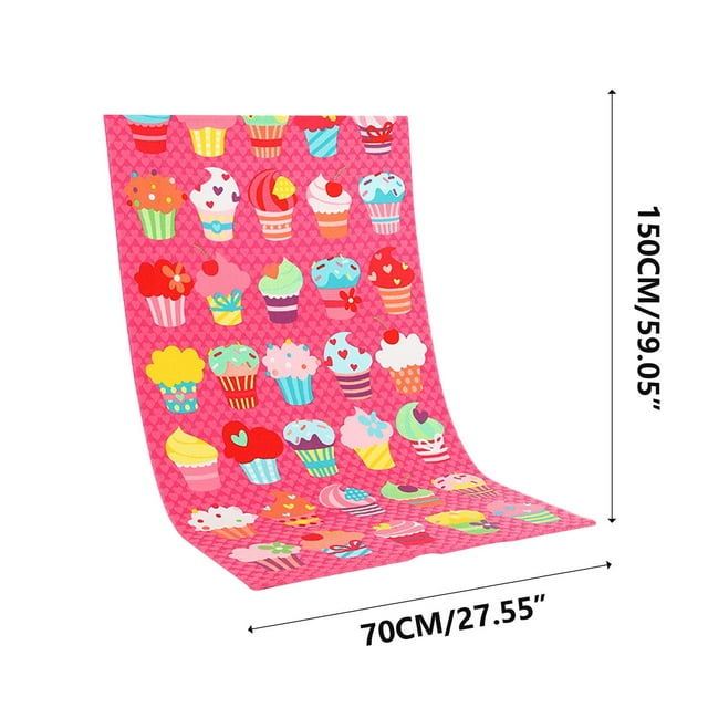 The Fine Print,Super-Absorbent Active Print Beach Towel - for Swimming Quickdrying and Patterns Fine Fiber Beach Towel - for Swimming Sports And-Drying