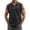 AB65 Black, variant on Bainana Washed Collar Tank Tops For Mens Regular Fit Sleeveless Button Up Muscle Shirts Summer Running Beach Gentleman Vest Army Green Size L