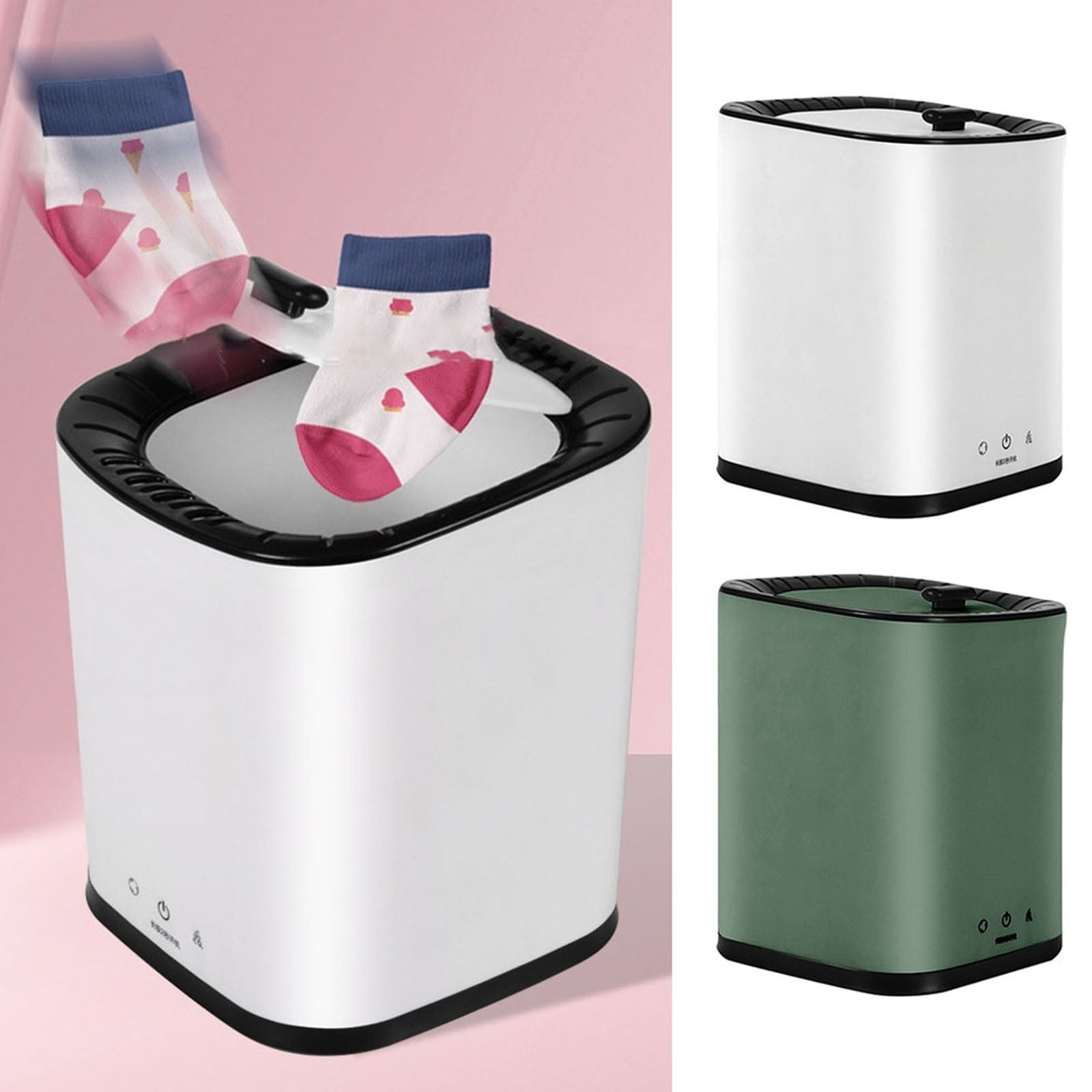 Mini Washing Machine,Portable Compact Washer 15 Minutes Automatic Stop Single Tub Washer for Apartment, Camping,RV,Travel Turbine Washers for Laundry,Underwear,Socks Baby Clothes (US Plug)