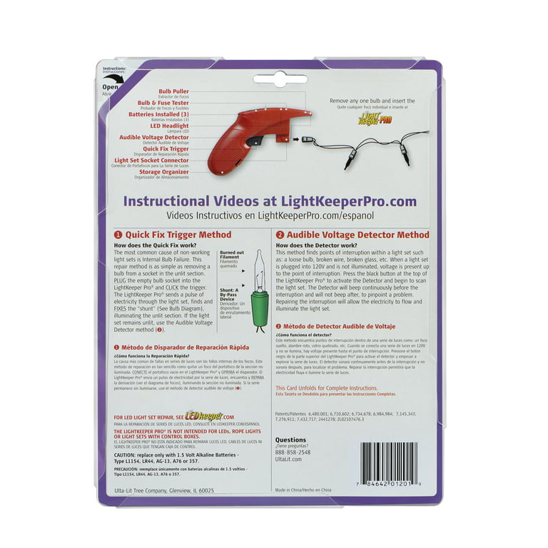 Ulta-Lit LightKeeper Pro Repair Tool for Incandescent Light Sets for sale  online