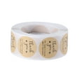 thumbnail image 2 of 500Pcs/Roll Stickers Thank You Gift Packaging Kraft Paper Self Adhesive Cake Labels Wedding Party Decoration, S, 2 of 9