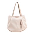 thumbnail image 2 of Bolso de hombro para mujer, moderno bolso de verano con cremallera, ligero, bolso de mano para mujer Blanco, 2 of 9