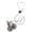 Grey, variant on Runkheen Door Hanging Cat Toy, Retractable Elastic Faux Fur Mouse Interactive Self Play Hunting Toy for Indoor Adult Cats Kittens Boredom Relief