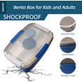 thumbnail image 4 of TRAHOO-Salad Container for Lunch, SWKIEN 68 oz Salad Bowl with 5-Compartment, Bento Lunch Box Container with 2pcs Salad Dressing Container to Go, Large Leak-Proof Bento Box Adult Lunch Box, BPA-Free, 4 of 4