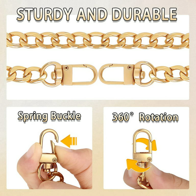  6 Pcs Gold Purse Chain Strap Purse Strap Extender DIY