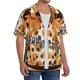 thumbnail image 2 of Balery Fall Farmhouse Pumpkins Camisa Casual de Manga Corta con Botones para Hombre, Texturizada, Estilo Cubano, para Playa, Verano-XX-Large, 2 of 5