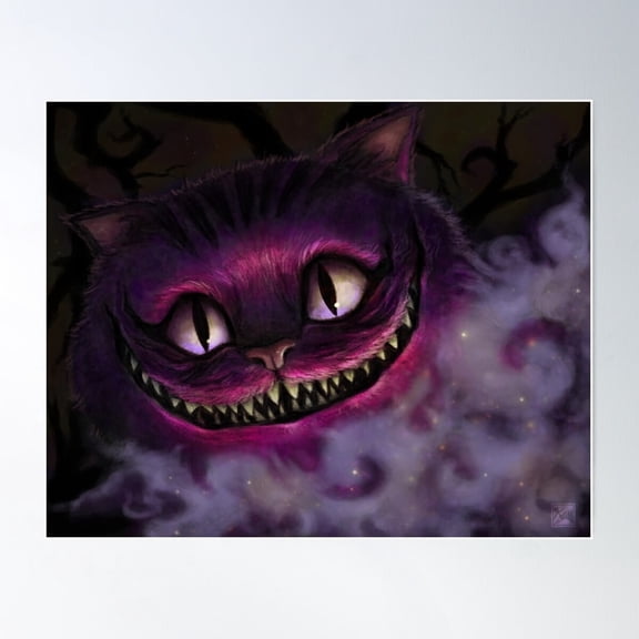 HADOPRINT UNFRAMED PAPER POSTER Cheshire Cat Poster Wall Art, Modern Wall Decor For Living Room Bedroom , Home Decor, Vintage Gift, Living Room Dercor