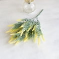 thumbnail image 3 of 14.6-inch Indoor Lavender Artificial Flower, 5 Heads Fake Artificial Lavender Bunch, Fake Lavender Flowers Stems, Artificial Flower Lavender Pick for Home Table Indoor Outdoor Wedding, 3 of 8