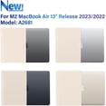 thumbnail image 5 of iBenzer Compatible with 2025 2024 2023 2022 MacBook Air 13 inch Case M4 A3240 M3 A3113 M2 A2681, Hard Shell Case with Keyboard Cover for New Mac Air 13.6" with Touch ID, Nude, W-MAT13-KK-NU+1, 5 of 8