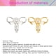 thumbnail image 3 of EeaseMX Broche creativo con forma de útero, broche de aleación, pinzas para la ropa, adorno para mujeres y niñas (dorado), 3 of 7