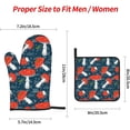 thumbnail image 2 of Mushroom Oven Mitts and Pot Holders 4 Pcs Sets for Kitchen, Cooking Gloves Heat Resistant Oven Mitt Gloves Non Slip Potholders BBQ Gloves for Grilling, Baking, BBQ, 2 of 6