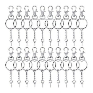 4PCS Silver 2.7inch Double Ended Bolt Snap Hook Zinc Alloy