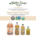 thumbnail image 4 of Mother Earth Vinegar Organic Apple Cider Vinegar with The Mother, Raw, Unpasteurized, Unfiltered, Fresh Pressed Organic Apples, 1 Count, Half Gallon (64 fl oz), 4 of 9
